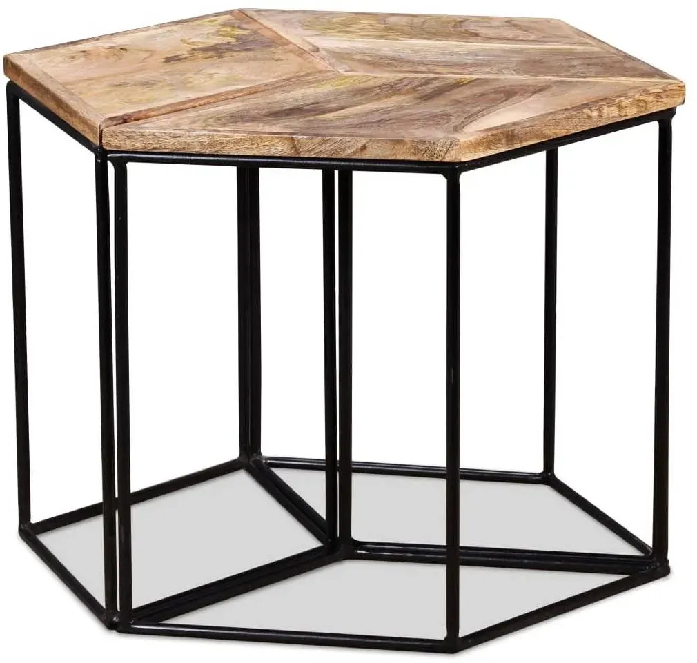 Couchtisch Mangoholz Braun 56 x 48 x 40 cm