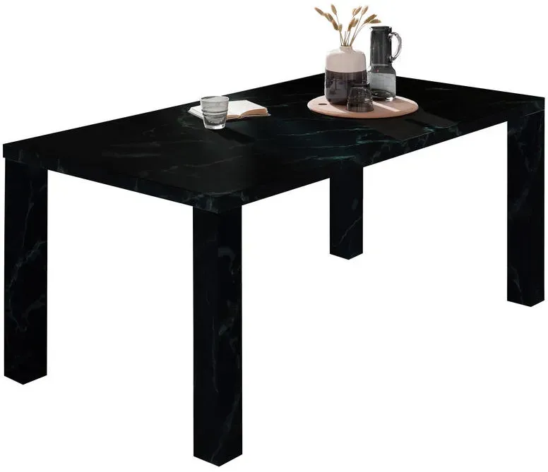 Esstisch 180 x 76 x 90 cm schwarz