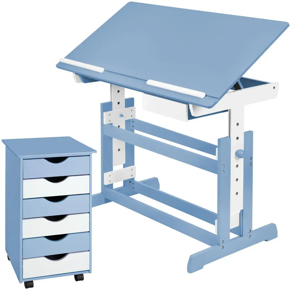 Schreibtisch Blau