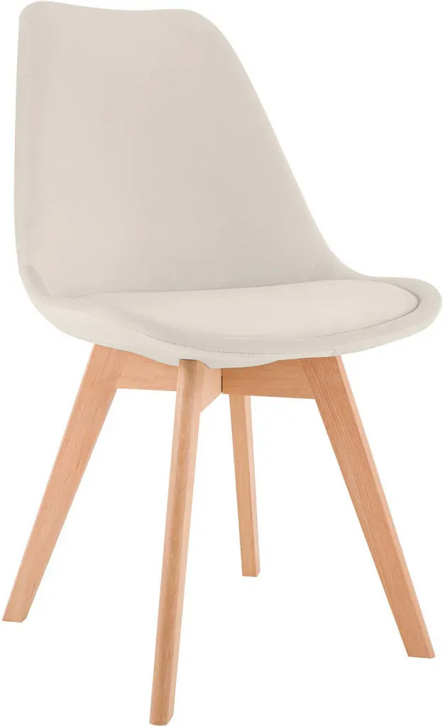 Esszimmerstuhl Linares Samt beige