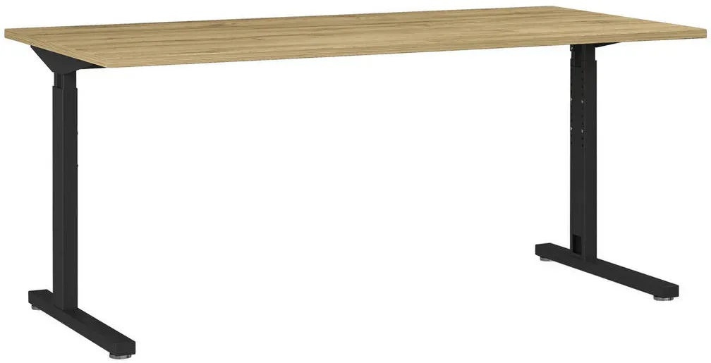 Schreibtisch GW-Profi 2.0 160 cm Grandson-Eiche-Nachbildung/schwarz