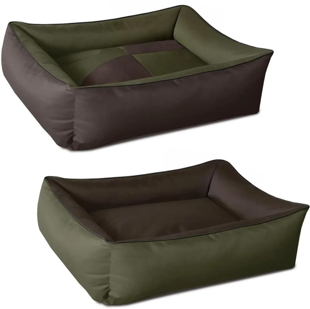 Hundesofa MAX Quattro 100 x 85 cm grün-braun