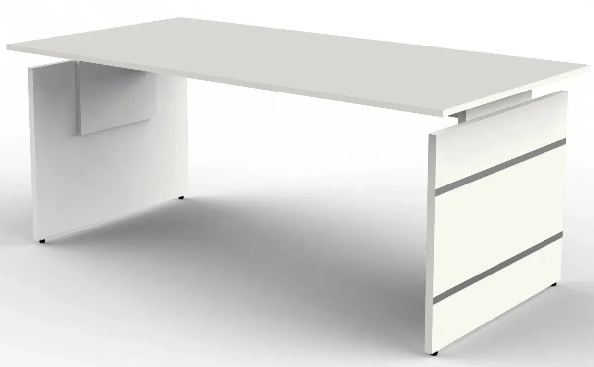Schreibtisch Form 4 Weiß