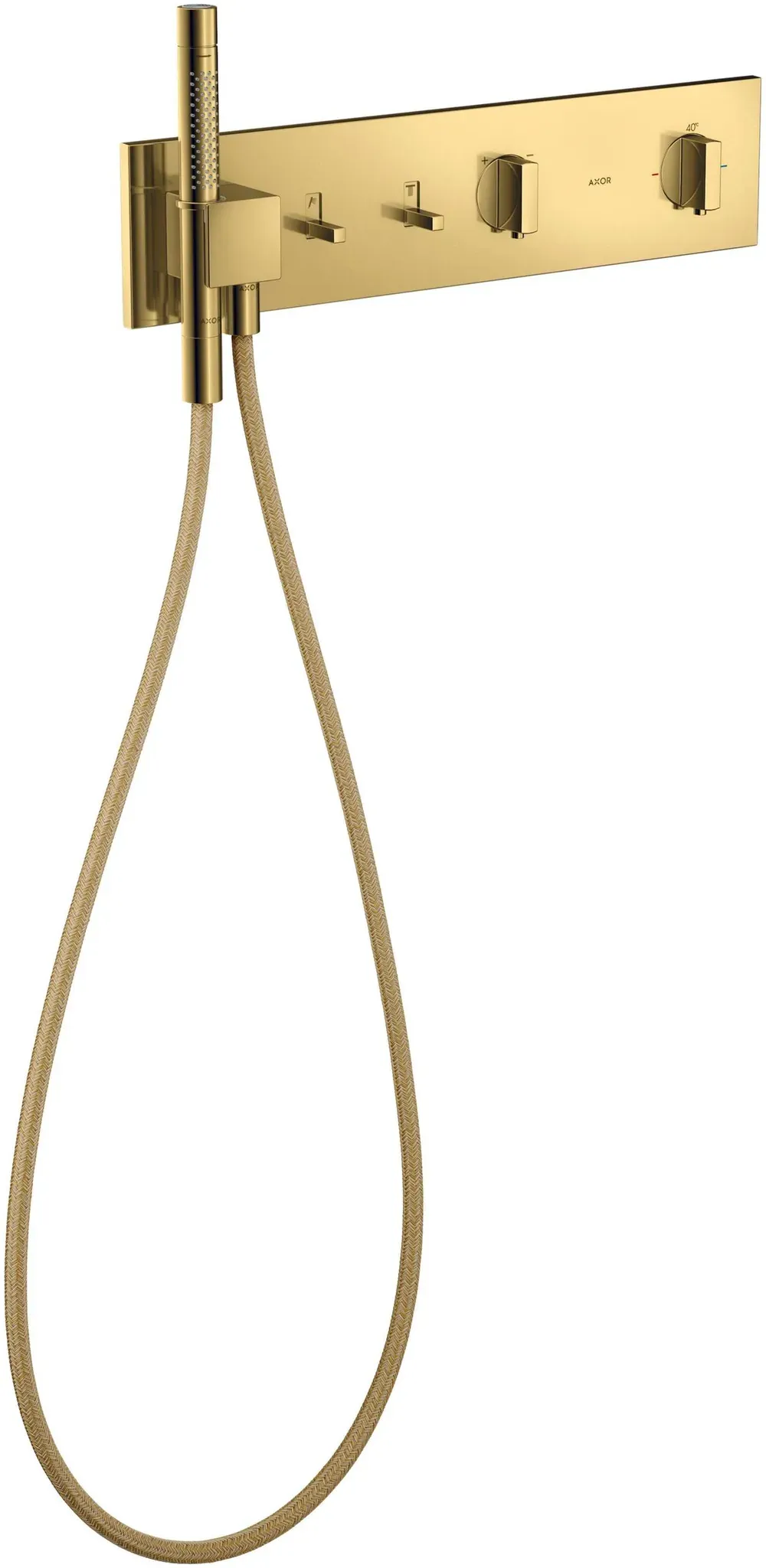 ShowerComposition Thermostatmodul Unterputz für 2 Verbraucher Polished Gold Optic 12571990