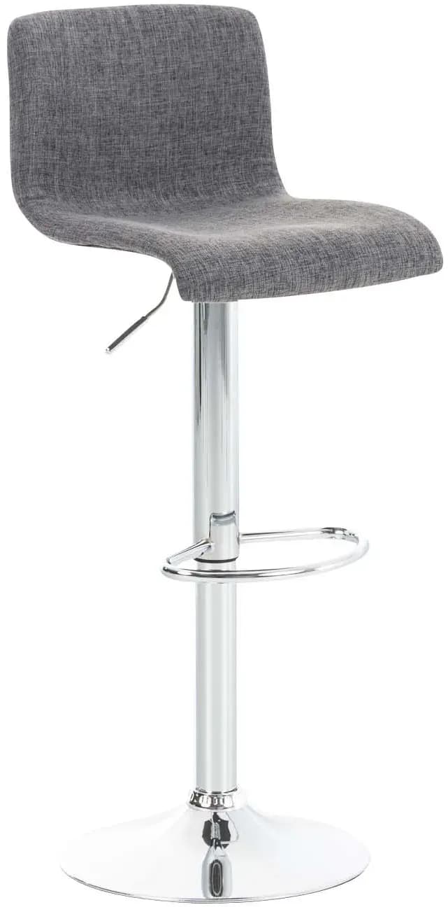Barhocker Hover Stoff hellgrau