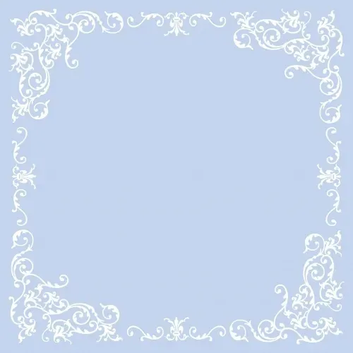 Tischdeckenrolle Airlaid Pomp 80 x 80 cm Pastellblau-Weiß