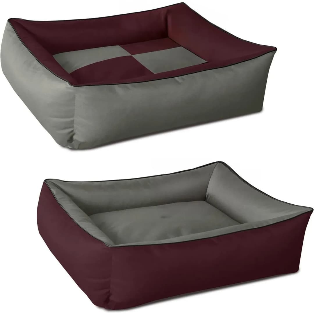Hundesofa MAX Quattro 150 x 110 cm bordeaux-grau