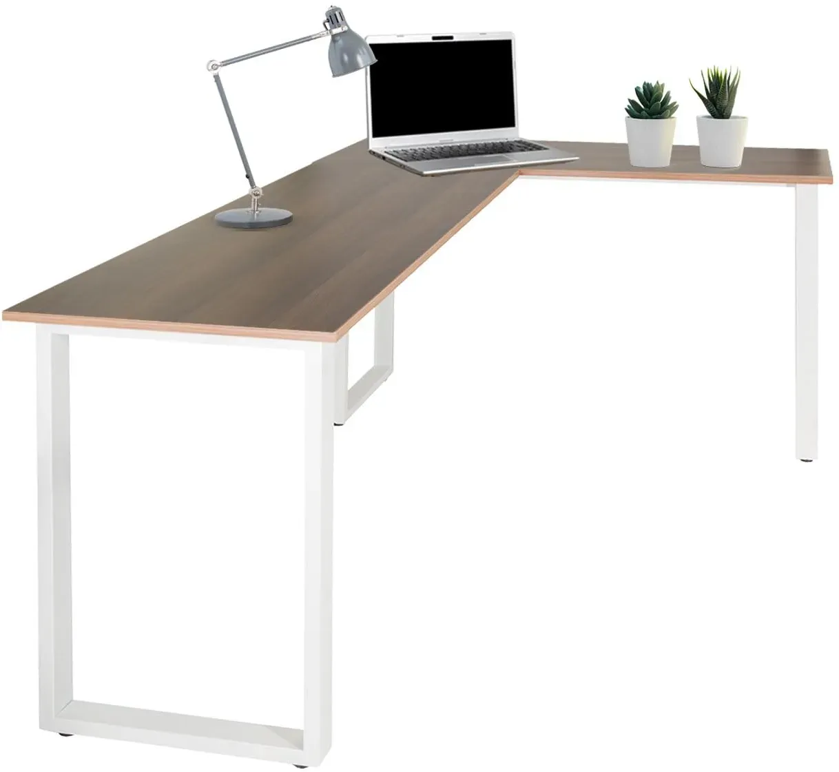 Schreibtisch Workspace Basic I Walnuss Nachbildung/weiß