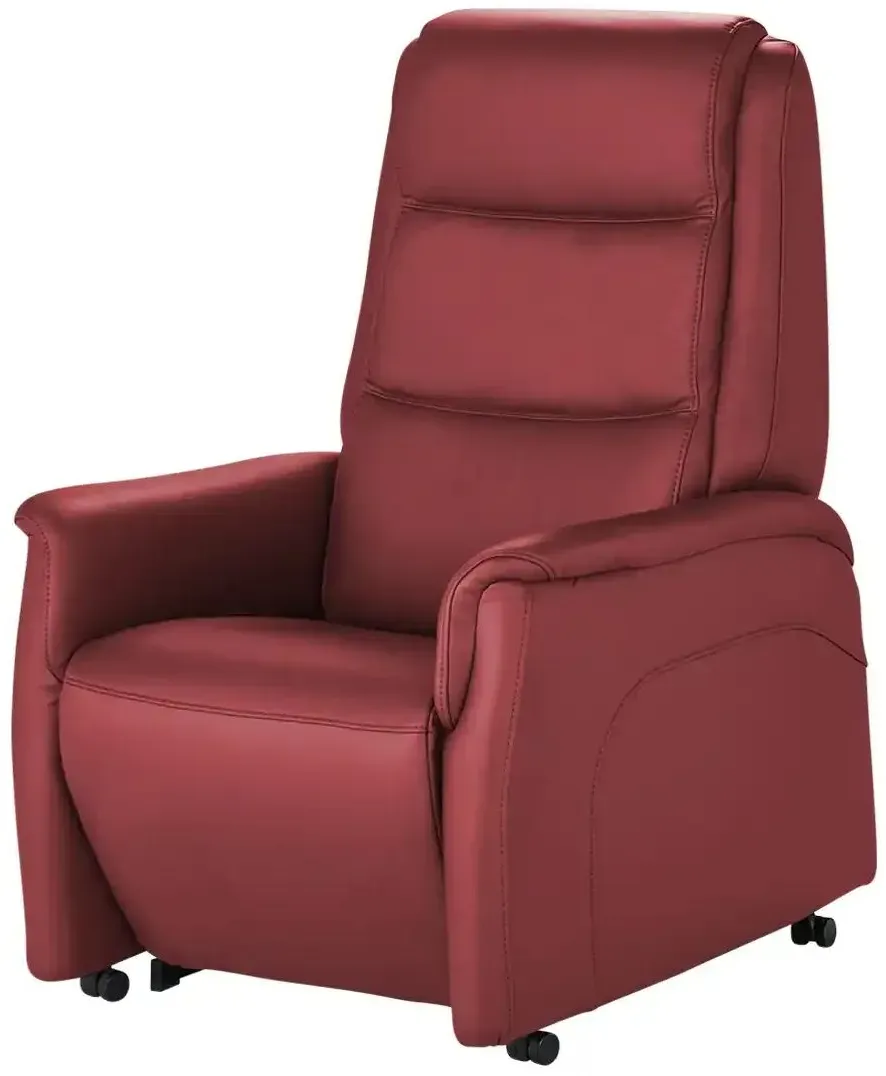 Fernsehsessel Dean Leder 70 x 107 x 88 cm Rot elektrisch
