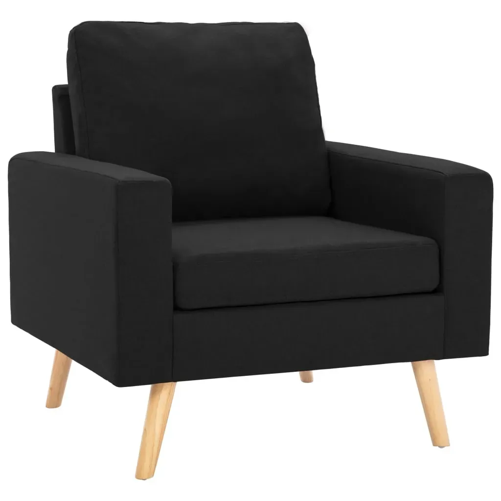 Sessel Parlina Polyester 54 x 80 x 71 cm Schwarz mit Kissen
