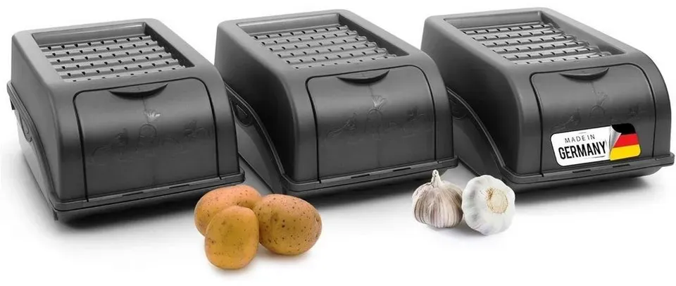 Aufbewahrungsbox 3,5L 3-tlg. Anthrazit