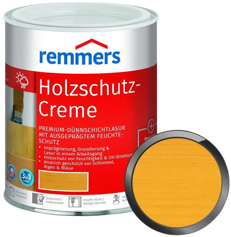 Holzschutzlasur Holzschutz-Creme 3in1 Kiefer 5 l
