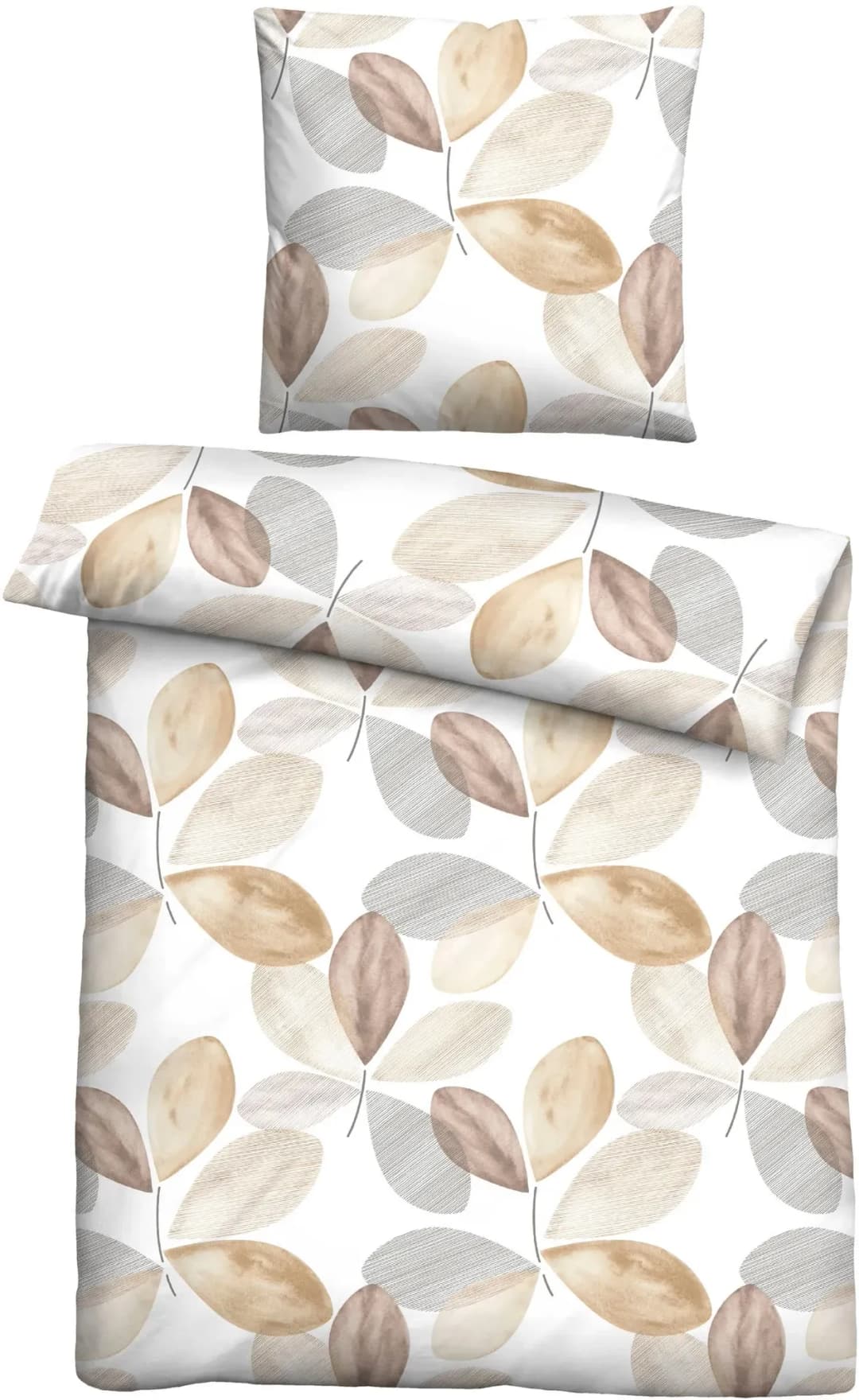0360745 Fleece Braun 135 x 200 cm + 2 x 80 x 80 cm