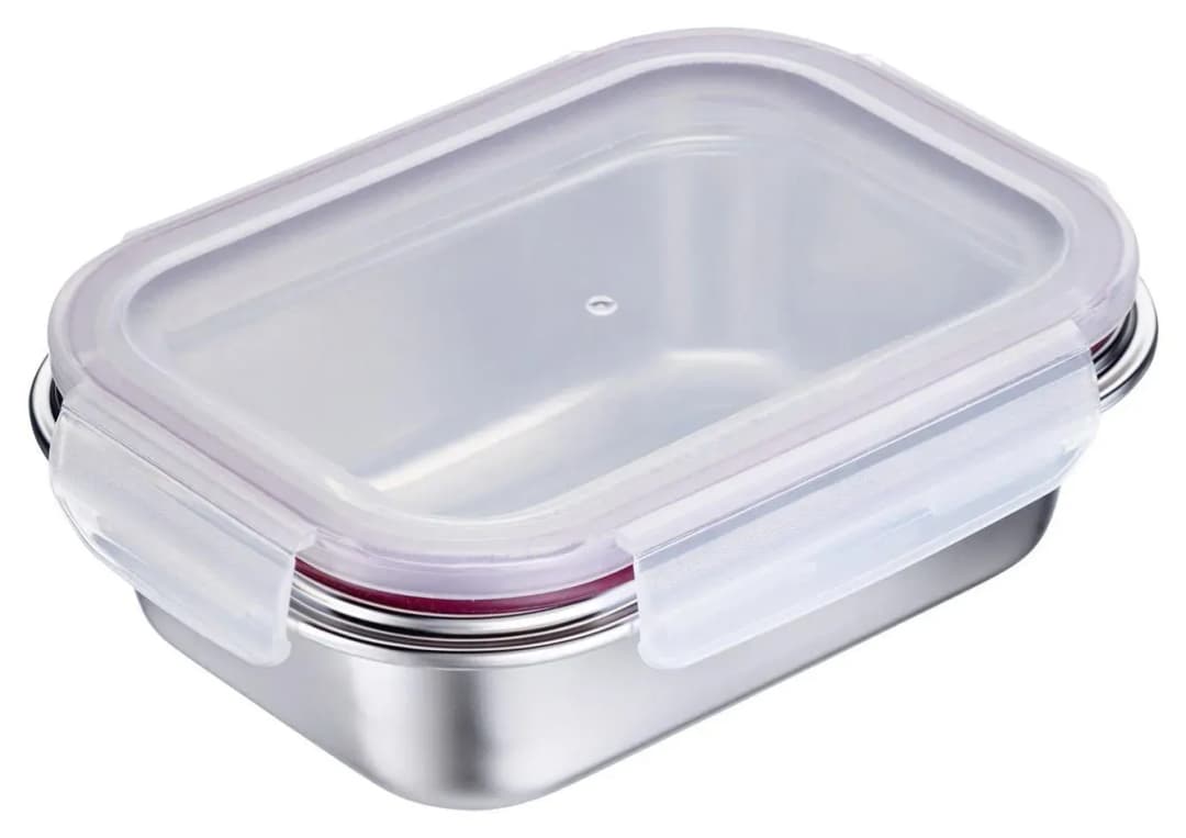 Frischhaltedose silber 5,5 cm 0,6 l