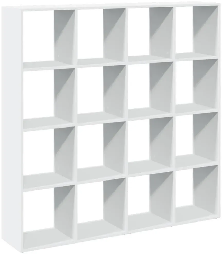 Bücherregal 137,5 x 29 x 137,5 cm Weiß