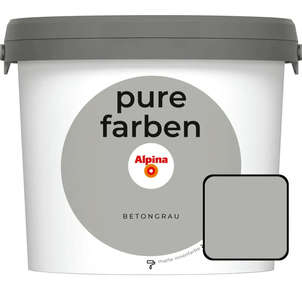 Wandfarbe Betongrau 2,5 l