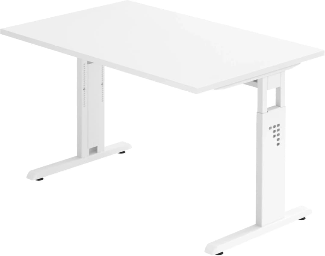 Schreibtisch O-Serie Weiß
