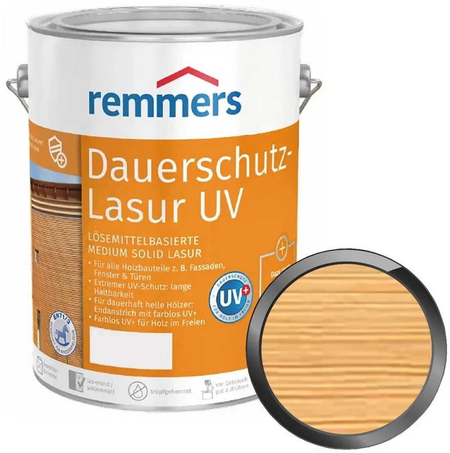 Dauerschutz-Lasur UV 5 l farblos seidenglänzend