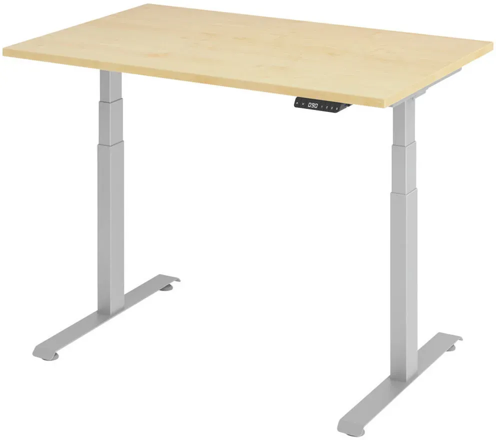 Schreibtisch BaseLite Ahorn / Silber