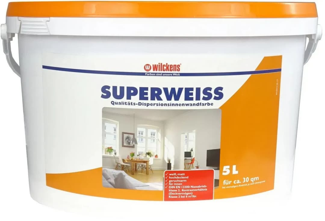 Dispersionsfarbe Superweiß matt 5 l