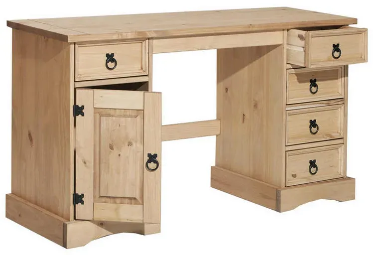 Schreibtisch Kiefer honigfarbend