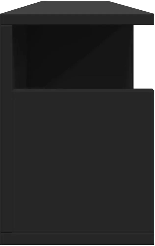 Wandschrank 100 x 20 x 30 cm Schwarz