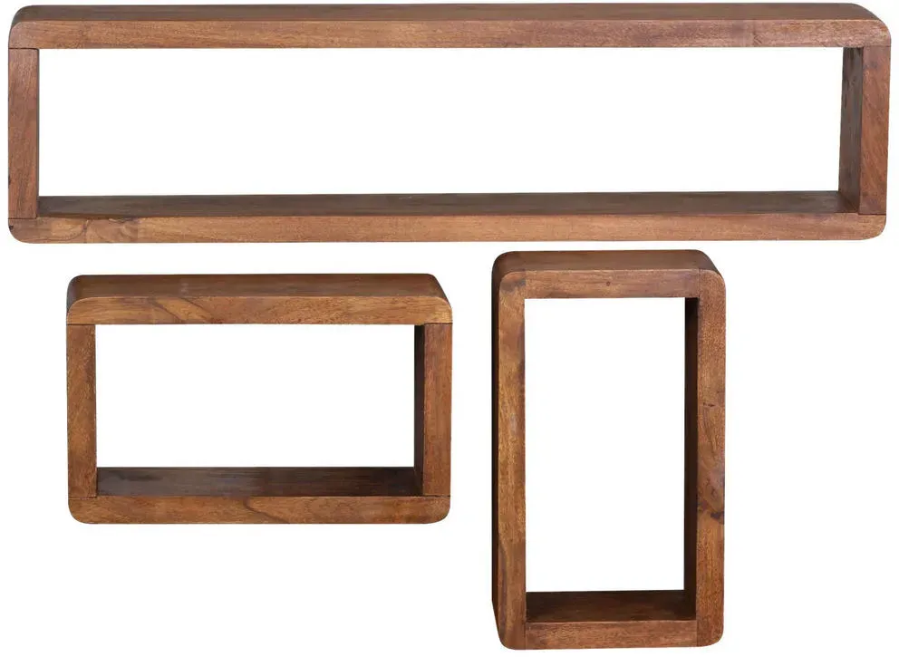 Wandregal Boha 80 x 20 x 15 cm Braun