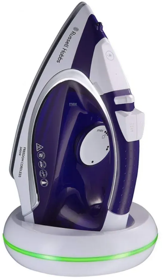Russell Hobbs Plancha de vapor Supreme Steam Cordless sin cables. Azul