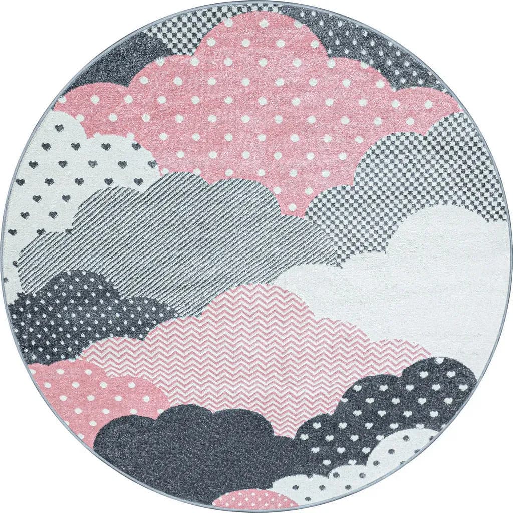 Cogne Kinderteppich Ø 160 cm Pink