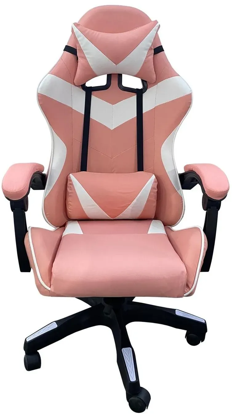 Krit Kunstleder Pink-Weiß
