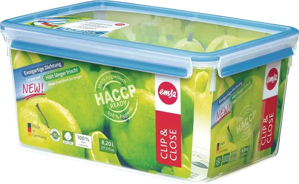 Frischhaltedose Clip & Close blau 16,2 cm hoch 8,0 l