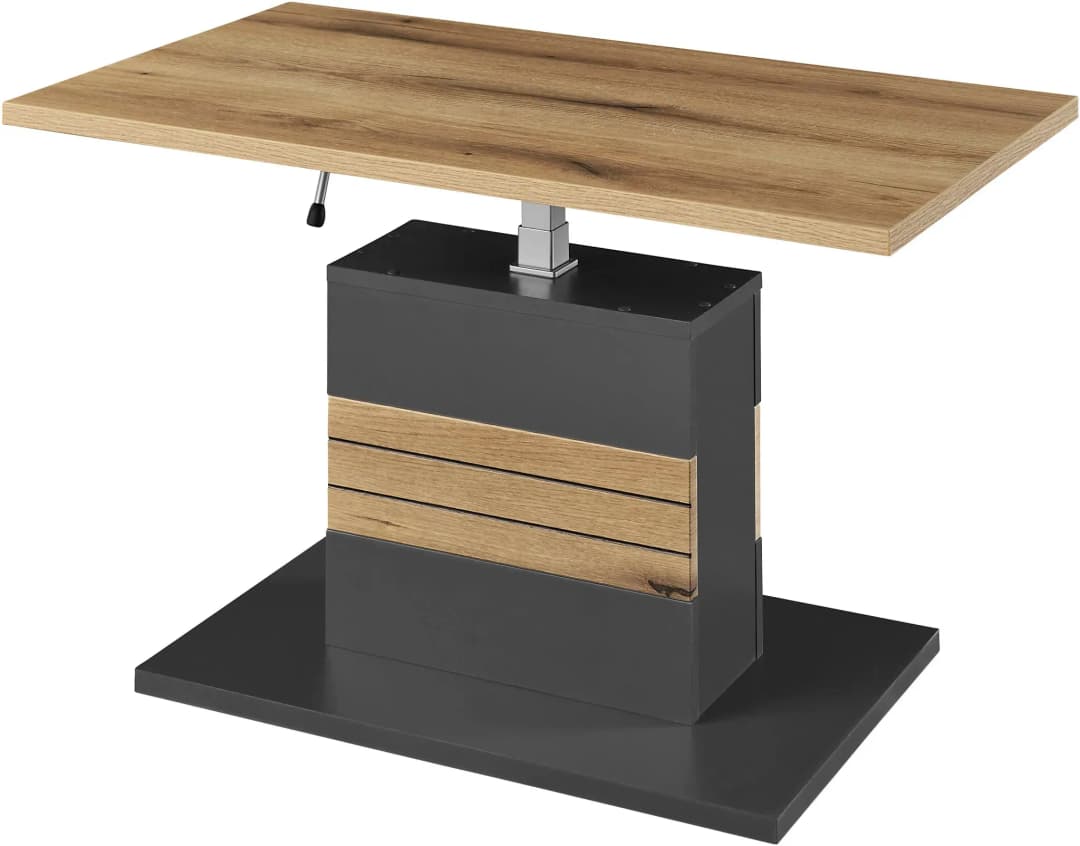 Quincy Grau Eiche 95 x 48 x 55 cm