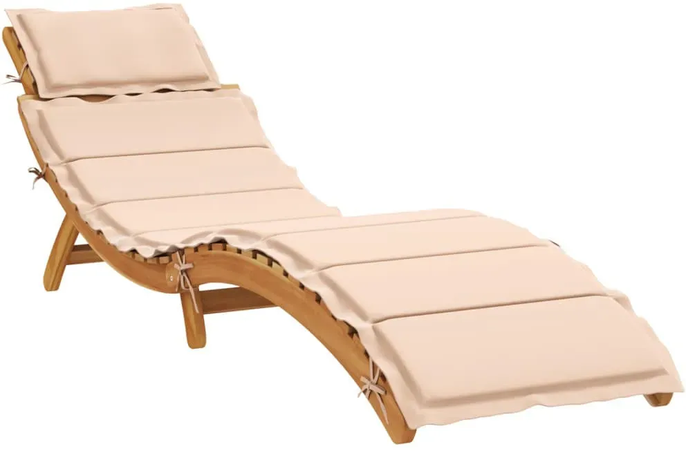 Sonnenliege 96 x 58 x 23 cm Beige