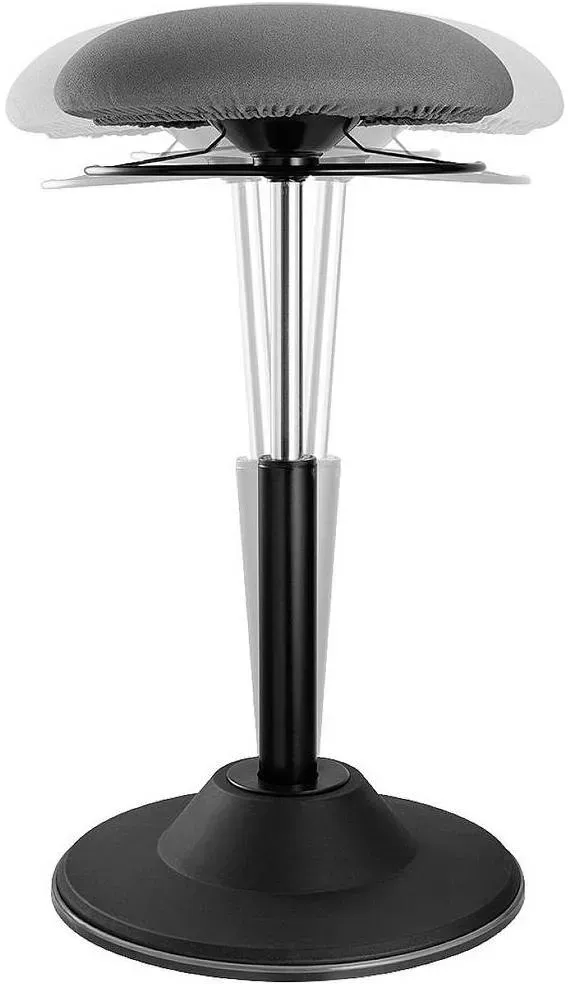 Fitness-Hocker EO0022 Stoff Grau