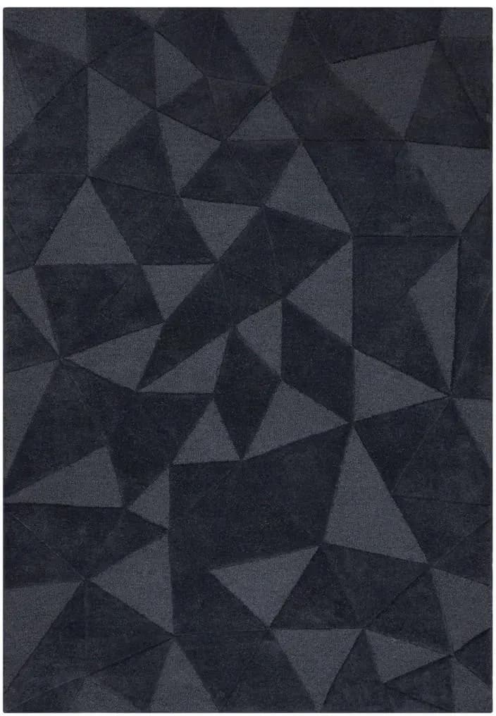 Wollteppich 160 x 230 cm Anthrazit