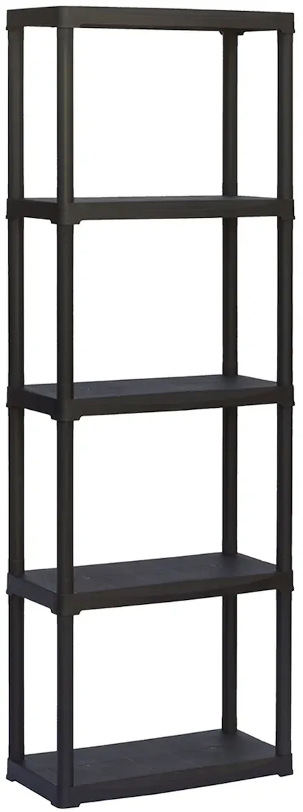 CD-Regal 60 x 30 x 176 cm Schwarz