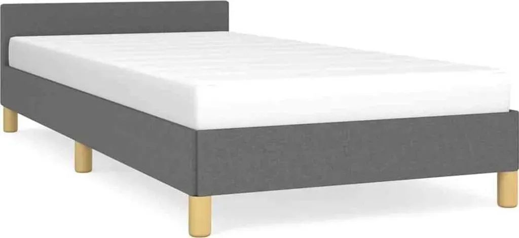 Bettgestell 90 x 200 cm Dunkelgrau
