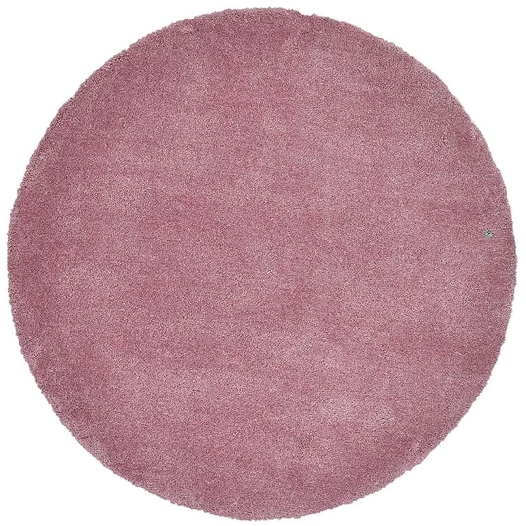 Shaggy Teppich Cozy Hochflorteppich Ø 140 cm Rosa