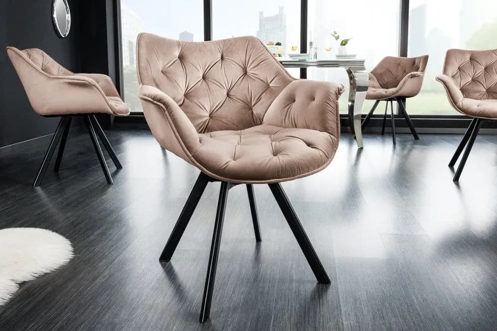Drehstuhl THE DUTCH COMFORT Samt greige