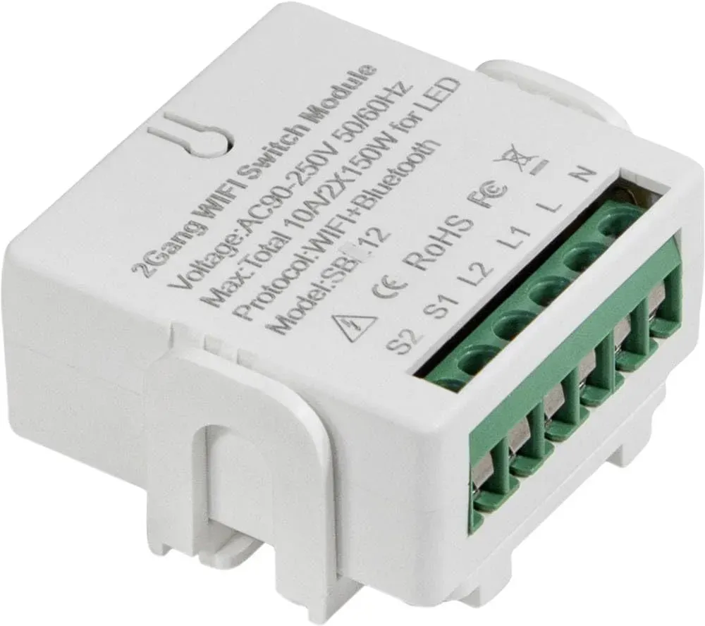 SH0124 - 2 Kanal Schaltaktor, WLAN, Tuya
