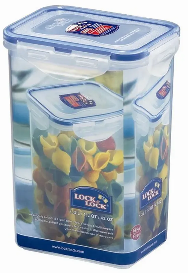 Frischhaltedose rechteckig blau 13,5 x 10,2 x 18,5 cm 1,3 l