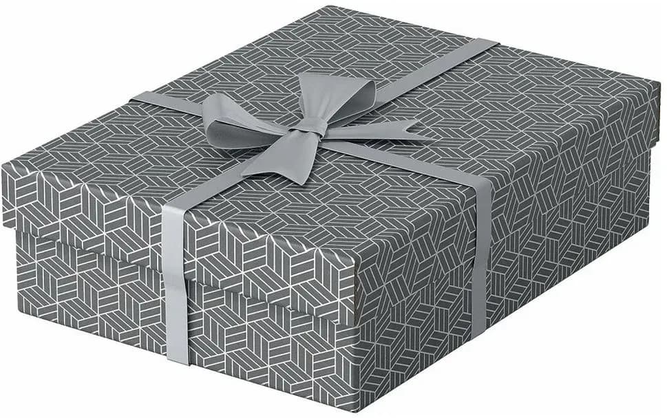 Aufbewahrungsbox Home 26,5 x 36,0 x 10,0 cm 3-tlg. grau