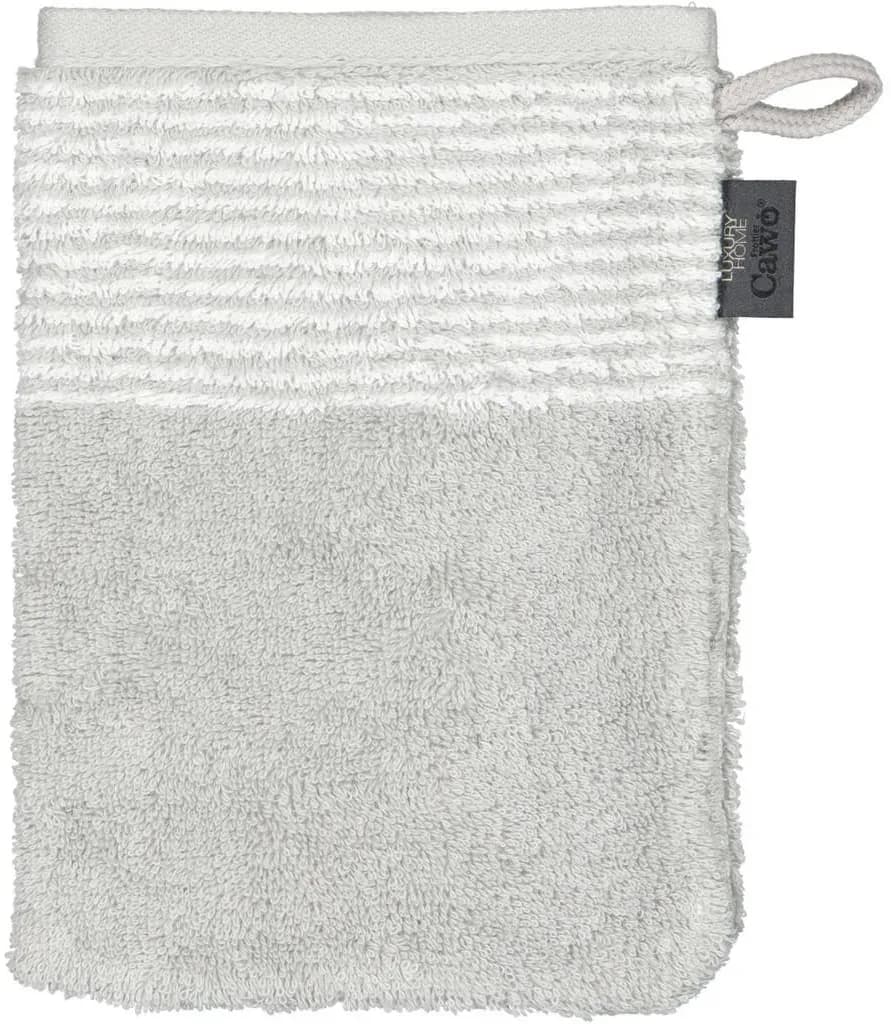 Luxury Home Two-Tone 590 Waschhandschuh 16 x 22 cm platin
