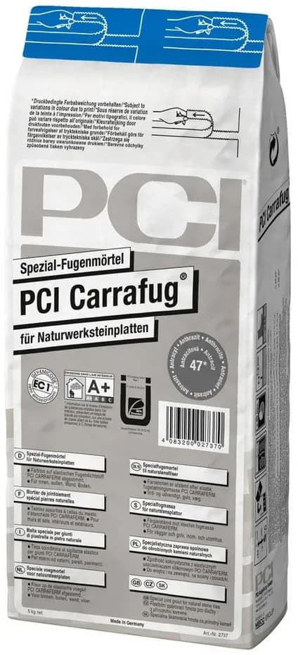 Carrafug Spezial-Fugenmörtel Naturwerksteinplatten 5 kg carraraweiß