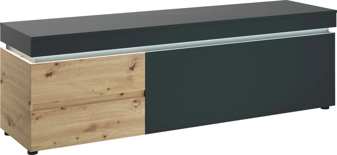 Luci TV-Lowboard 180,5 cm eichefarben artisan/kosmos grau