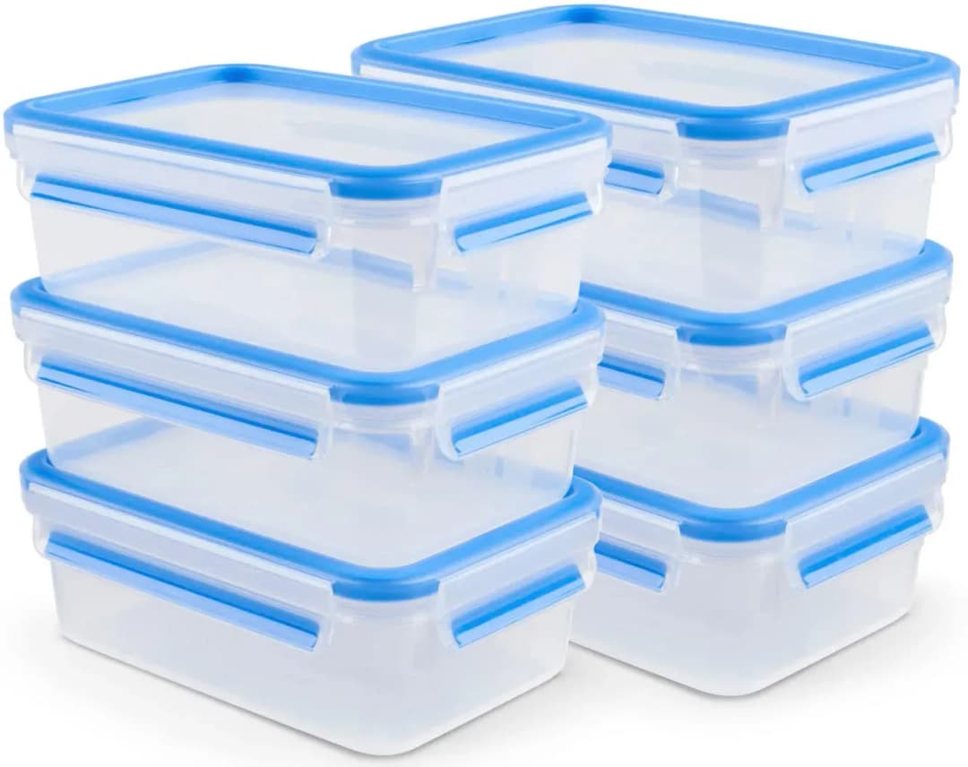 Frischhaltedose blau 13,6 cm x 19,5 cm x 7 cm 1 l 6-teiliges Set