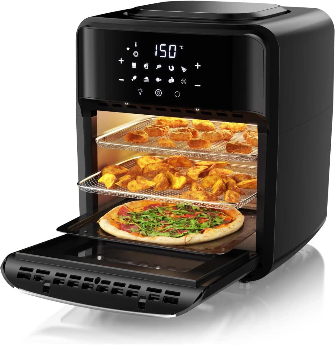 Heißluftfritteuse 12L schwarz