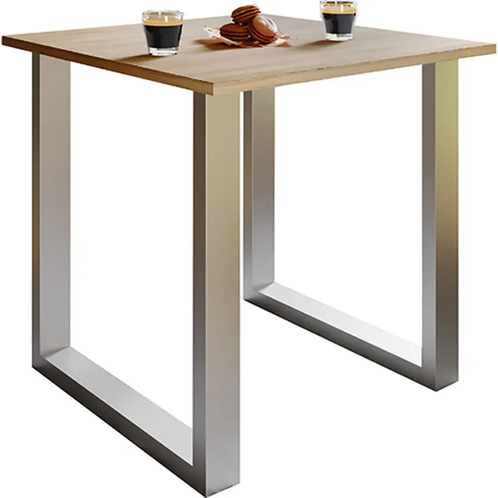 Xona 80 x 76 x 80 cm sonoma-eiche/silber