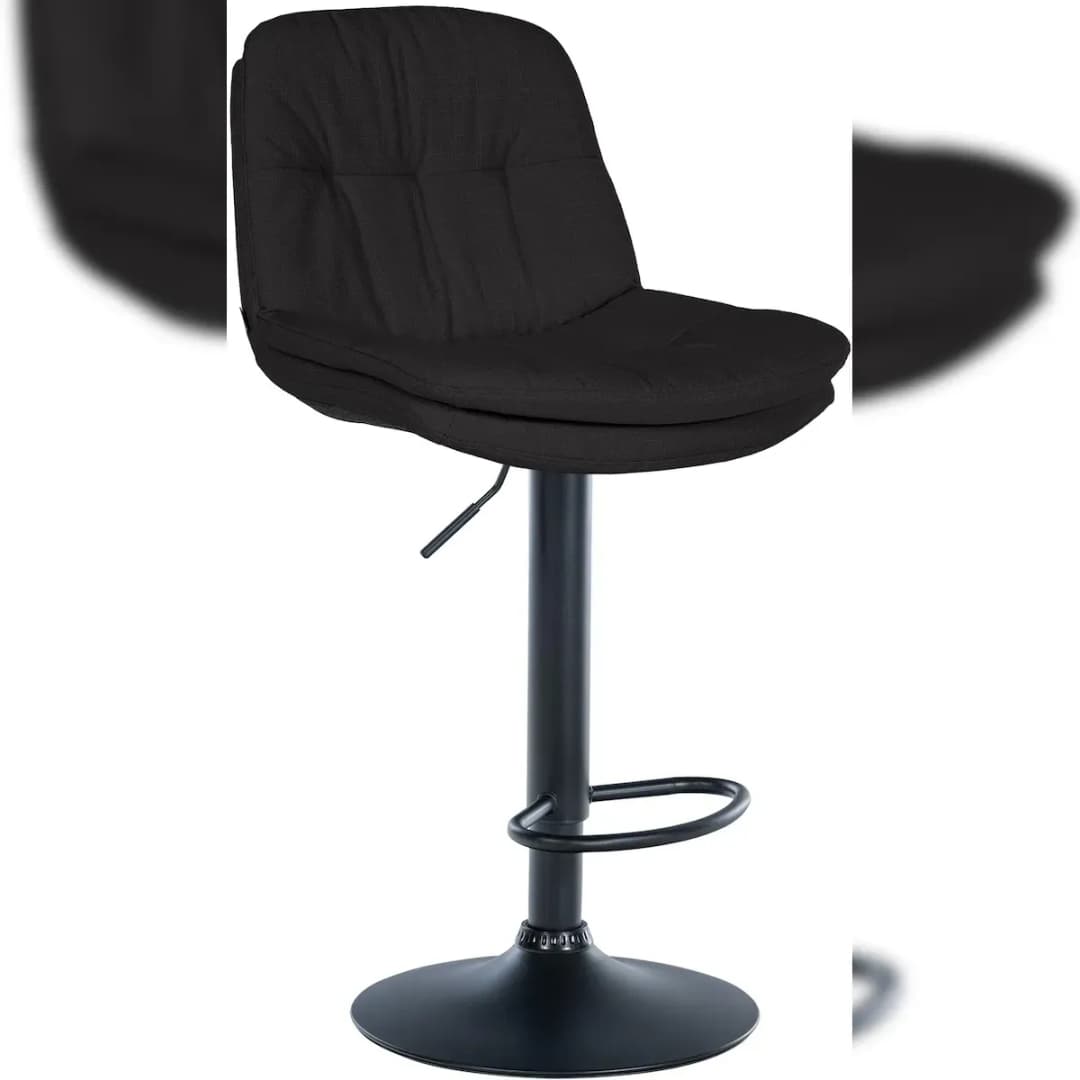 Barhocker Laurel Stoff schwarz