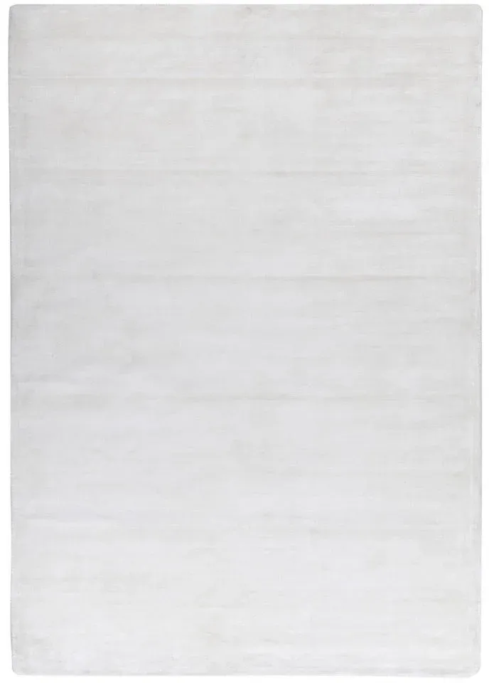 Shine uni Kurzflorteppich 140 x 200 cm weiß